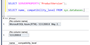 SQL Server Compatibility Level